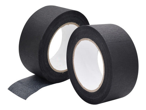 CINT BROC S.A. Black Paper Tape 48mmx50mts Pack of 18 Rolls 1