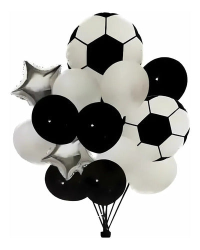 Silverled Set of 42 Football Themed Balloons 1