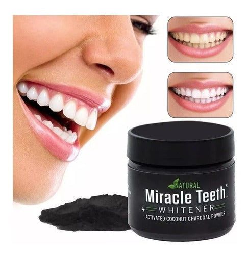 Natural Charcoal Coconut Dental Whitening Powder - Brighten Your Teeth 0