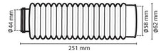 Circuit Fuelles Suspension 18 Dientes Rojo XR125 XTZ125 1