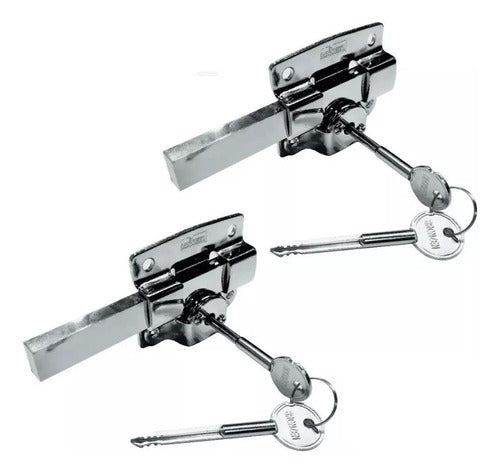 REXX Key Cross Lock Bolt Security Lock X2 1