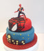 Pasteleria Prut Torta Decorada Infantil Hombre Araña Con Muñeco Avengers 6