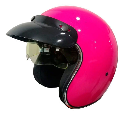 HAWK 721 Open Face Helmet + First Skin Sti Moto Gloves 8