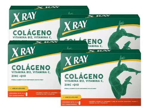 Combo of 4 X-Ray Collagen Vit B12 Vit C Zinc and Q10 x 60 Tablets 0
