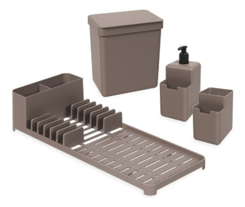 Kit Dish Drainer, Dispenser, and Trash Can Organizer - 5oz 8