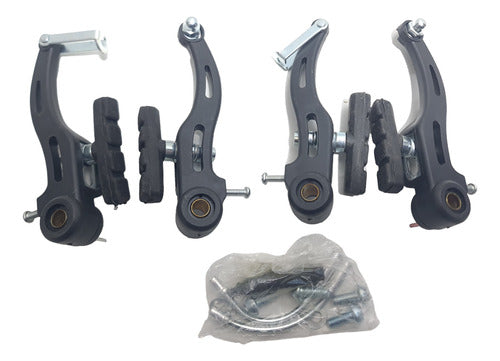 Frenos V-brake Bicicletas Delantero + Trasero C-300a 1