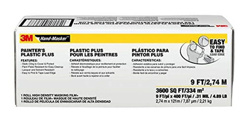 3m Mfb9 Handmasker Painters Plastic Plus 9 X 400feet 0