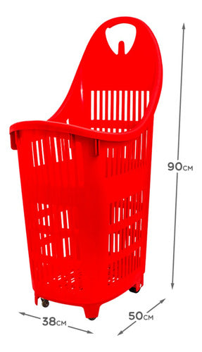 Sufin Carro 70 L 360 Supermercado 4 Ruedas Resistente 1