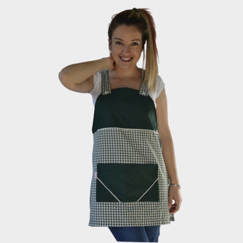 Broder Checkered Apron with Suspenders *broderuniformes* 3