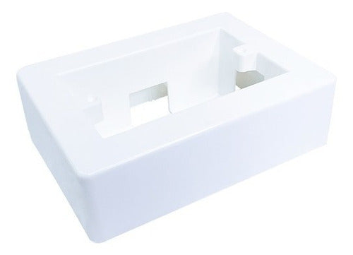 Caja Baja Plástica Rectangular Para Cable Canal Kalop X20uds 0