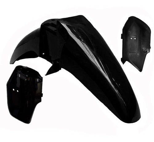 Front Fender + Fork Covers Black Keller Crono Eco Motorcycle 0