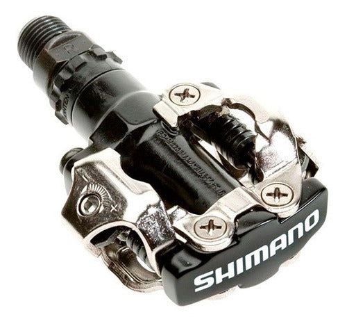 Shimano Pedal M520 Automatico Calas Spd Doble Traba 380g Mtb 0