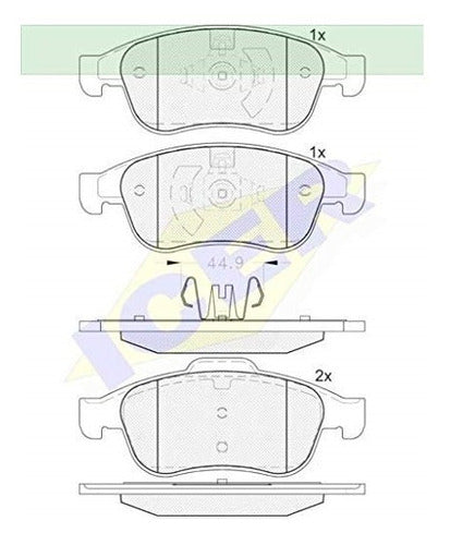 Pastillas De Freno Duster/megane Iii/fluence/captur/oroch 1