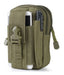 Riñonera Molle Edc Tactico Militar Con Porta Celular Verde 0