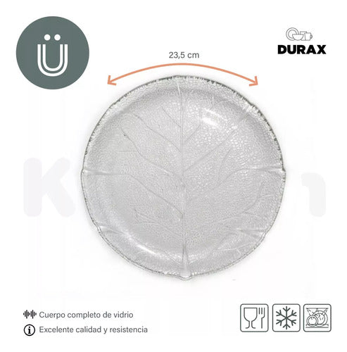 Durax Complete Dinnerware Set for 6 - Glass Plates, Cups, and More 3