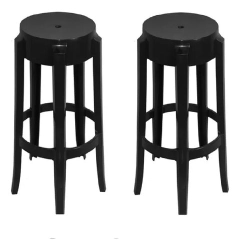 Mascardi Black High Plastic Stool X2 0