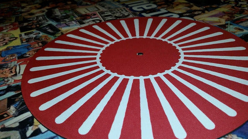 DJPROAUDIO Mariposa Roja Slipmat Paño Para Bandejas Latex Unicos 1