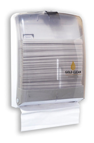 Gold Clean Dispenser For Interleaved Towels - Fumee 3