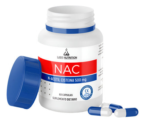 NAC (N-Acetylcysteine 500mg x 60 Capsules) 0