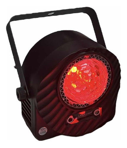 GBR Laser Verde Rojo 4 En1 Bola Led Gobos Audio Dmx Fiesta 0