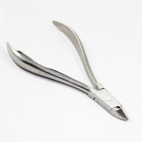 Point Cuticle Nipper 9.5x5cm Surgical Steel Manicure 2