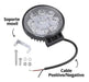 2 Round Off Road 9 LED 27W Agricultural LED Auxiliary Lights 3