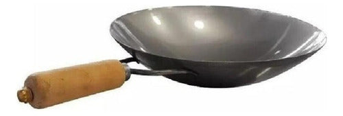 Professional Gastronomic Iron Wok with Reinforced Handle 7