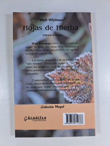 Gradifco Hojas De Hierba - Walt Whitman 2