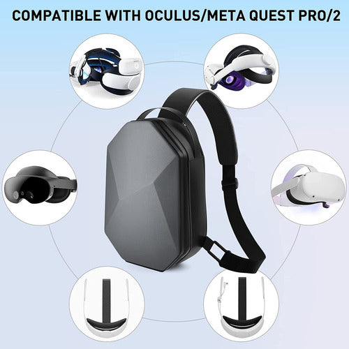 Toennesen Hard Transport Case Compatible with Meta Quest 1