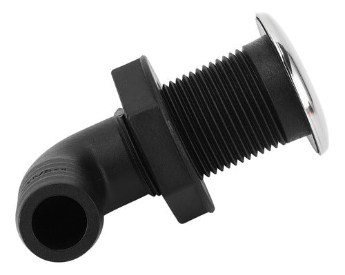 Conector Thru Hull, Encaixe De 25 Mm, Resistência Ao Impacto 6