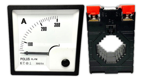 Kit Amperimetro Analogico 72x72 300a/5a + Tc 300a/5a 1