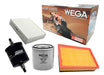 Wega Kit 4 Filters Chevrolet Spin Cobalt 1.8 2012 Onwards 0