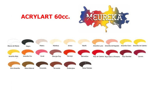 Eureka Acrylic Paint 60 mL x 24 Pack 7