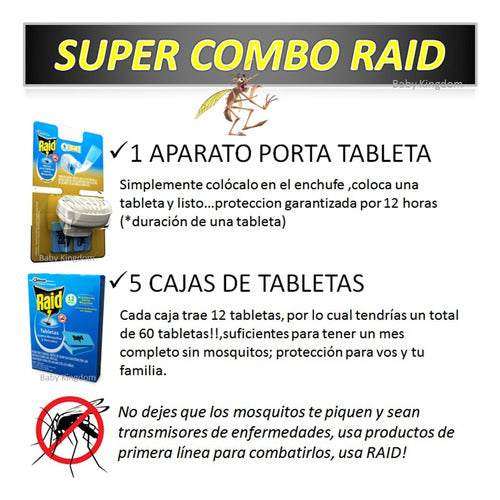 Combo Offer Raid X 60 Tablets Replacement Tablets Appliance 1