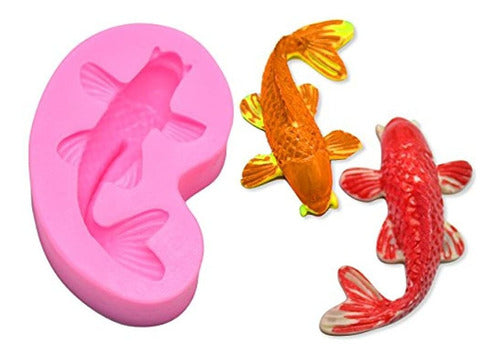 Moldfun Fondant De Koi Peces De Molde Moldear Carpa De Pescado De Azúcar 0