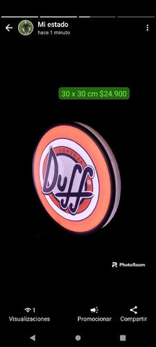 Glow Duff Led Backlight Sign for Home and Business 4