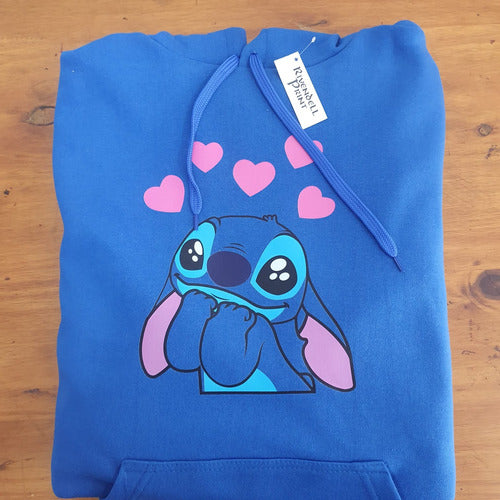 Ki Fan Store Hoodie Canguro Buzo Frizado Premium Lilo Y Stitch Ohana 1