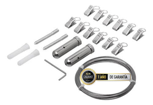 Complete Kit Rod Shower Cable Tension Roller Blinds! 0