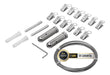 Complete Curtain Rod Kit Tension Cable Bathroom Rexx! 0