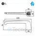 FV Short Towel Rack Epuyén Line Chrome 3