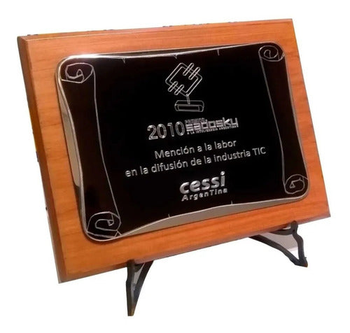 AMERZONE Placa Premio Conmemoración Homenaje Reconocimiento 0