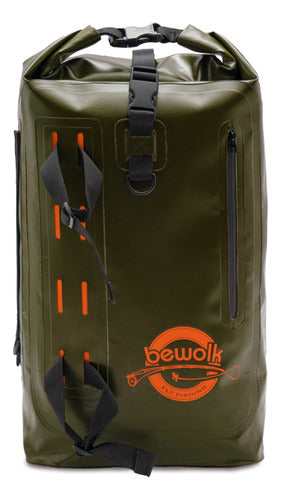 Waterproof Backpack Bewolk 21L Fly Fishing with Rod Holder 7