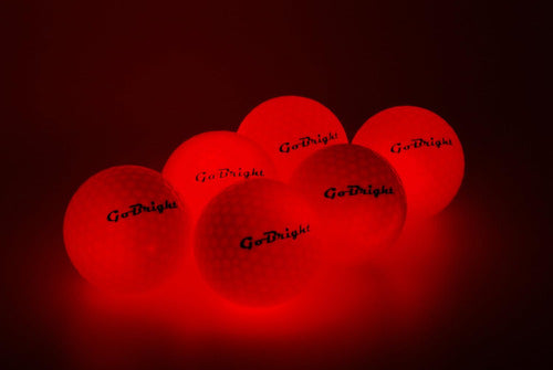 Gobright Bolas De Golf Red Led Light Up 3