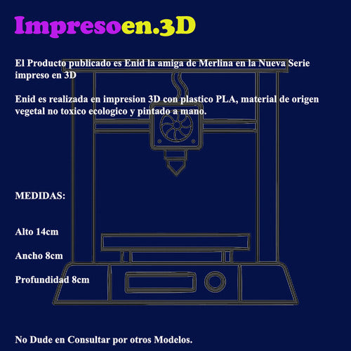 Impresoen.3D Enid Amiga De Merlina Wednesday 1