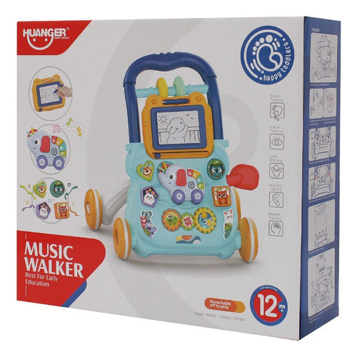 Baby Walker with Light, Activity Board, and Magic Slate Toys 7
