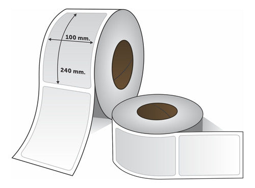 Etiquetasweb Rollo Etiquetas Autoadhesivas OPP 100x250 X 600 U 0