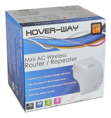 Hover-Way Wireless-AC750 Dual Band Router & Range Extender 0