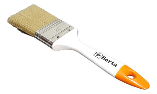Berta Synthetic White Bristle Brush Nº20 - 5cm Professional Line 3