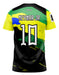 Brazil Football Shirt Neymar 10 Conceptual Sublimated Tee 1