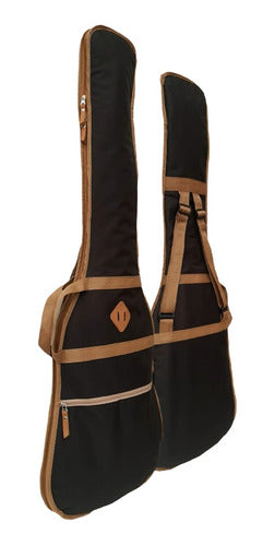 Padded Backpack Style Electric Bass Guitar Case 0